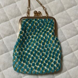 Stylish Blue and Gold Women's Bag